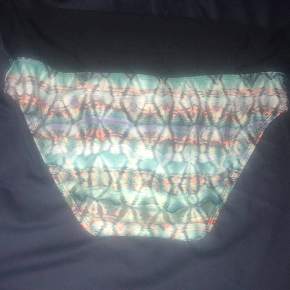 Next L Tadasana Tribal Mint banded bikini bottoms